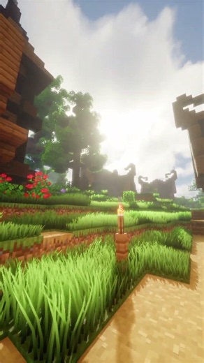 Minecraft Eclipse Shader with realistic grass textures