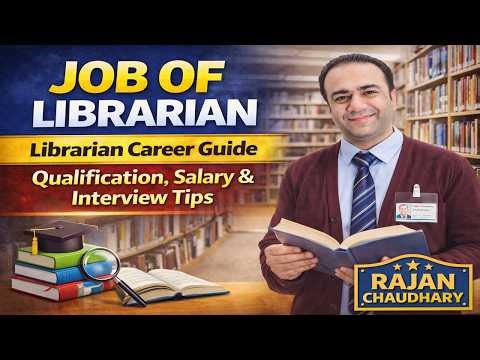 Job of Librarian by Rajan Chaudhary | Librarian Career Guide | Qualification, Salary & Interview Tip