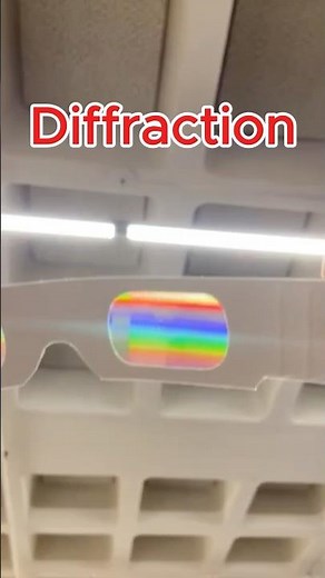 Why Do Diffraction Glasses Create Rainbows? 🌈#physics