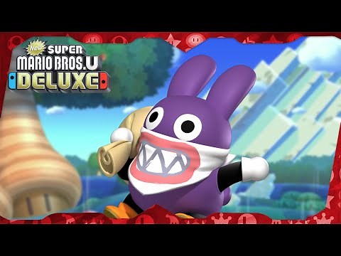 New Super Mario Bros. U Deluxe for Switch ᴴᴰ Full Playthrough (Solo Nabbit)