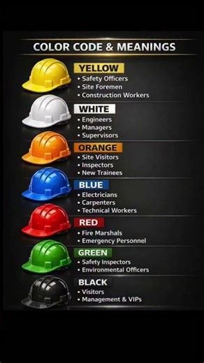 construction helmet color coding #helmet