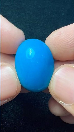 45 carats Natural Untreated Dark Blue Turquoise/ Feroza Loose Gemstone from Kerman Mine Persia