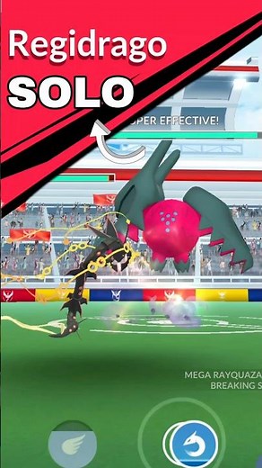 Easy Solo✨️Regidrago Raid With✨️Mega Rayquaza in Pokemon GO