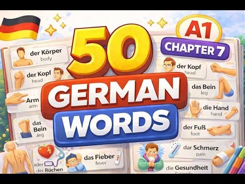 German A1 Vocabulary: 50 Body & Health Words for Beginners