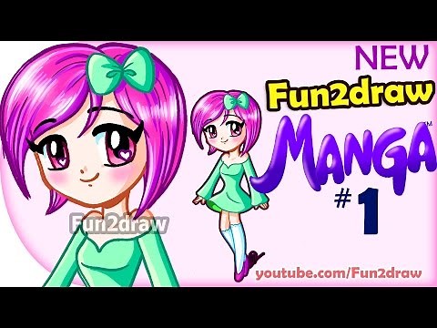How to Draw - Anime, Manga, Easy - NEW Fun2draw Manga #1 - Cute Girl | Online Anime Courses