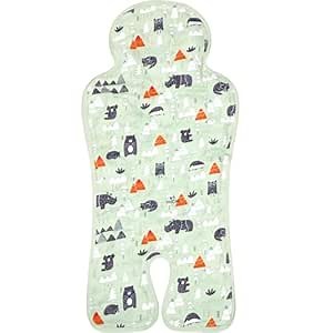 Pinkunn Gel Car Seat Baby Cooling Pad for Summer Breathable Stroller Cooler Pad Multifunctional Carseat Cooling Mat for Baby Child Dining Chair Safety Seat Stroller(Green,Forest)