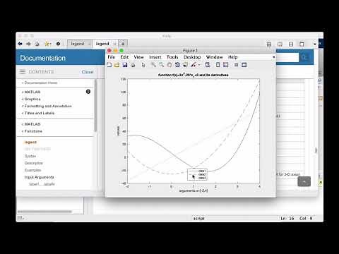 Intro to MATLAB - Week 3 - Formatting plots (axes, title, legend)