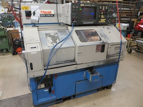 Mazak Quick Turn 8N CNC Turning Center, Mazatrol T32-2 CNC Control, 12Station Turret, Tool Presetter