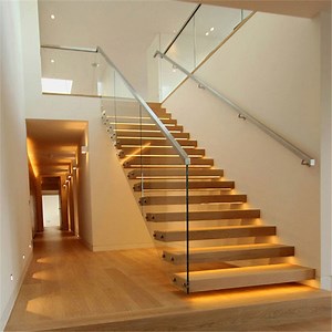 [Hot Item] Invisible Stringer Stainless Steel Standoff Glass Stair Handrail Balustrade Floating Staircase