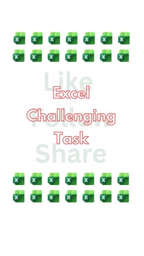 Bajrang Computer Center on Instagram: "Excel Challenging Task... . . . . . . . . Follow @bajrang_computer_center more tricks and tips Excel Shortcut | Excel Formulas | Excel Tricks and tips | Ms office Course | Computer Course | Computer Education | Excel Tricks #reelitfeelit #viral #repost #viralvideos #reels"