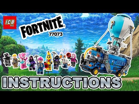 LEGO Fortnite Battle Bus 77073 – 4K Build Instructions Slideshow