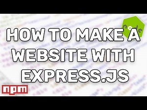 How To Make a Website With Express.js | Node.js | Super Simple