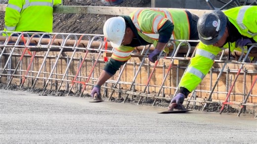 Contractors are more than halfway finished with the I-81 widening in the Staunton area. They recently poured the concrete deck for the first of five bridge widenings. Details and construction cameras are on our project page: https://www.vdot.virginia.gov/projects/staunton-district/interstate-81-staunton-area-widening-exit-221-to-exit-225/ | Virginia Department of Transportation