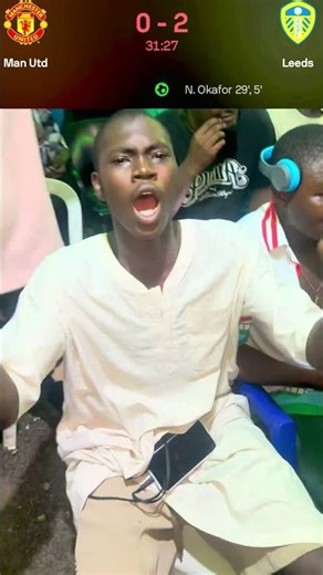 SHOCKER 😱 Nigerian Man United Fans REACT as Leeds United Score FIRST vs Manchester United! 🔥⚽