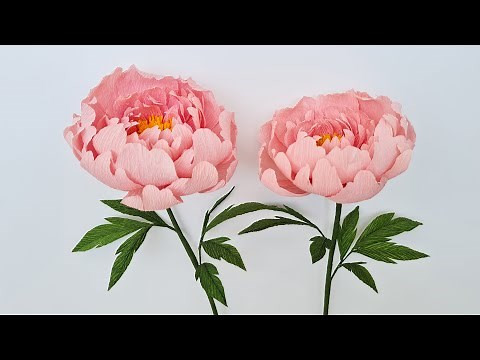 How To Make Peony Paper Flower #2 / Paper Flower / Góc nhỏ Handmade