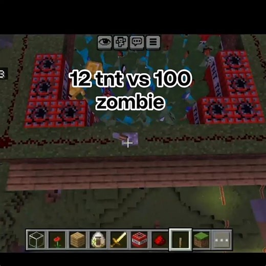 100 Zombies vs 12 TNT 💣 Minecraft Battle#Minecraft#viral#shorts