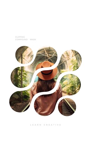 Adobe Illustrator Tips 2026 | Clipping Mask Design in Illustrator #illustrator2026 #learncreative