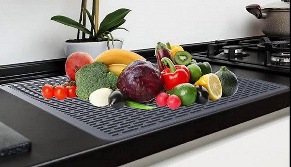 glass cooktop protector,Silicone Electric Stove Top Cover | Glass Top Stove Cover To Protect Kitchen Counter Surface(28"X20", Gray)