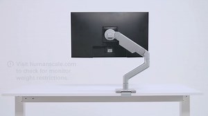 Humanscale M8.1 Monitor Arm Installation Guide with Sliding Desk Clamp Mount