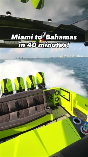 Wanna go from Miami to the Bahamas in 40 minutes? Then get yourself an Adrenaline Reaper 47 with quint 500R Mercury Racing engines pushing 2,500hp 🚀 @adrenalinepowerboats #speed #boat #centerconsole #adrenaline #horsepower