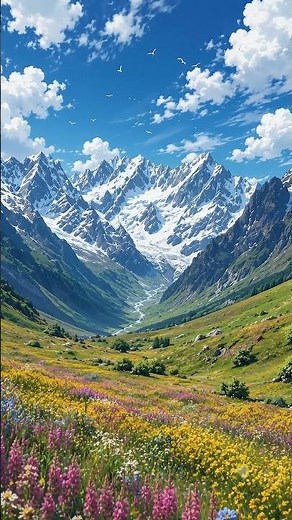 The Most Beautiful Anime Mountain Valley You'll Ever See | 4K Nature
