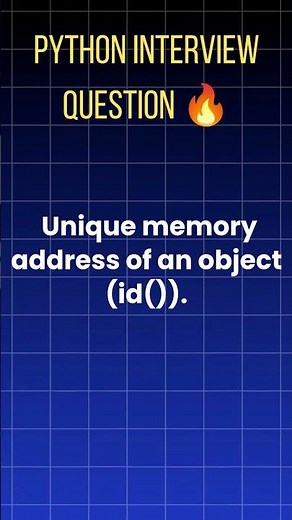 Python Interview Question 🔥 What Is Object Identity? | id() Function | SSLABS