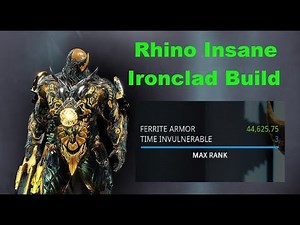 Rhino Insane Ironclad Build Warframe