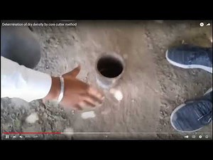 ASTM D2937'a göre normal zemin yoğunluğunun (İngilizce "Bulk Mass Density") elde edilmesi testi