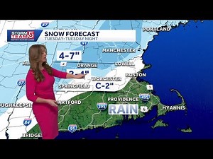 Video: Pats forecast; tracking Tuesday snow
