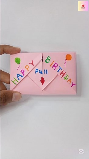 DIY Birthday Card 🎂 | Easy Handmade Card Idea ✨ | Pull Tab Surprise #diy #craft #birthday #love #usa