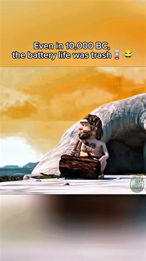 Technology problems started early... 📱😂 #oops #caveman ​#shorts #techproblems #oops #history #meme