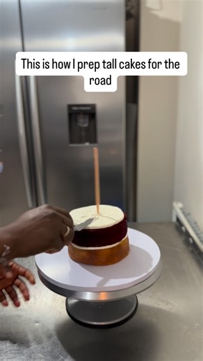 Midlands Wedding Cake Artist on Instagram: "This 6” tall cake is travelling quite a distance, so every step of the assembly matters From structure to stability, tall cakes have to be built properly especially when they’re going on a journey. I’m honestly so grateful and humbled to have customers who are willing to travel far to order from me 🤍 That level of trust never goes unnoticed. If you’d like a step-by-step tutorial on assembling tall cakes, I have a free video on my YouTube channel where