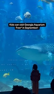 1.2M views · 13K reactions | For a limited time! Get a free kid visit for every general admission ticket purchased in September. Check out the link below for details! ️ | Georgia Aquarium | Facebook