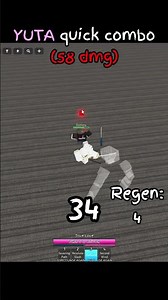 FASTEST YUTA COMBO(58dmg) #jjs #jujutsushenanigans #roblox #comboes #anime #jjk