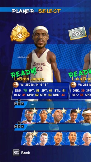 8.8K views · 52 reactions | Lebron James, Luka Doncic Vs Steph Curry, Jimmy Butler, NBA 2K (2025) #lebron #kingjames #luka #lukamagic #stephcurry #jimmybutler #nba2k #nba2kplaygrounds2 #2kbroham #nba #basketball | 2KBroham | Facebook
