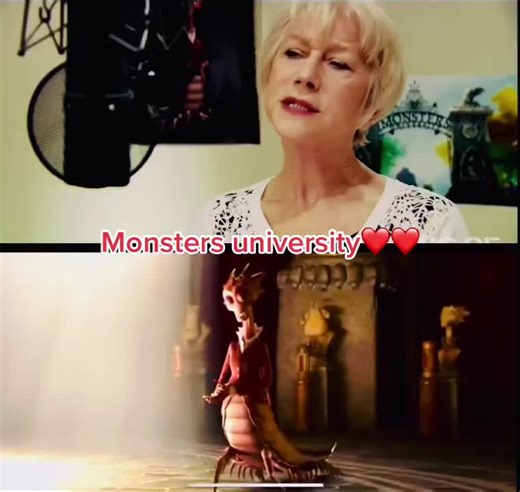 Behind the Scenes of Dean Hardscrabble Voice by Helen Mirren | Monsters University