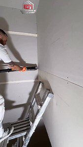 Bazooka in Action 🔥😬✅ #drywall #taper #fyp #mudding #reels | Urumex_Drywall