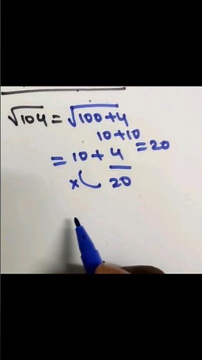 Best tricks (square root of 104) #squareroot #student #educacao #mathmagic