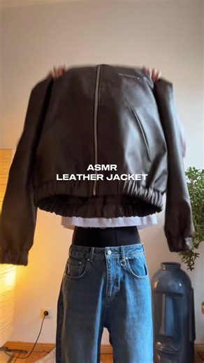 ASMR Leather Jacket Experience