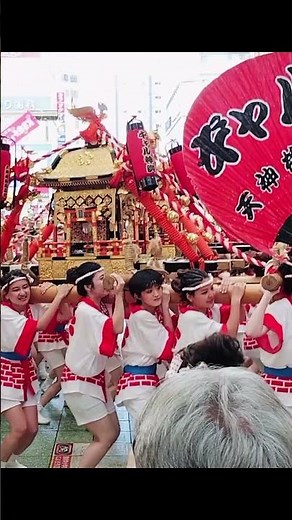 天神祭ギャル神輿 2025 ショート #大阪名所＆イベント日本三大祭り #大阪万博2025
