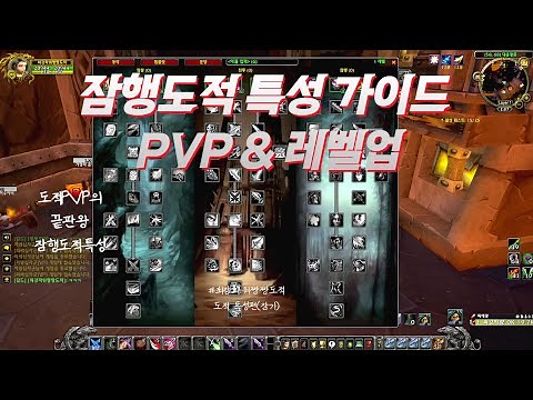 와우 리분 클래식 도적 잠행 특성 가이드 PVP&레벨업