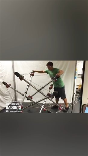 Unstoppable Gadgets | This tensegrity structure was invented by NASA https://youtube.com/shorts/fCoOZYKtLHQ SUPER BALL BOT tensegrity structure... | Instagram