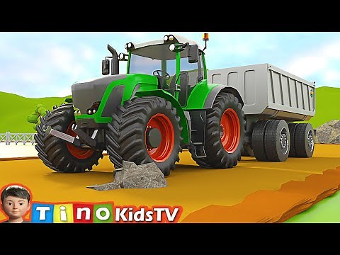 Harvester Tractor for Kids Harvesting Corn | Farm Trucks for Children