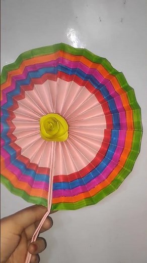Easy Paper Fan Craft | Creative DIY Idea | Best for Kids & Beginners