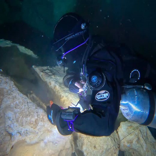 That moment when you are exiting the cave in low visibility and you take your hand off the guideline! Loosing the line is never a good feeling, but became a valuable learning opportunity!! This is a cave diving skill I like to review at all levels of training to keep it practiced! #cenotes #cavediving #sidemount #cavedivingadventures #cavedivertraining #techdiving | Cave Diving Adventures by Skanda Coffield-Feith