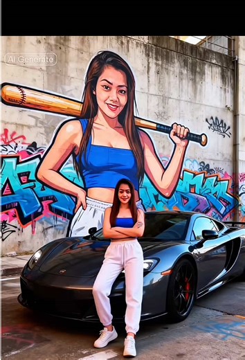 #capcutpioneer #capcut #capcutforus Filipino: Gusto mo gumawa ng AI street-style image na may sports car at giant graffiti? Ito ang guide para pagsamahin ang totoong tao virtual graffiti mural luxury sports car gamit ang AI—street vibe, cinematic city look, at pang-viral talaga. Perfect para sa “me with graffiti” concept, group shots, o cool personal IP visuals. Step-by-step AI art tutorial para sa paggawa ng realistic street graffiti photos, fashion city scenes, at sports car photography effect