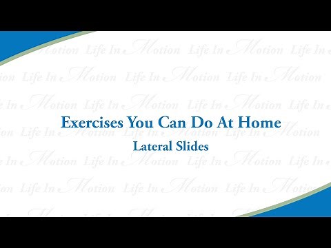 UOA Demonstrates the Lateral Slides Exercise