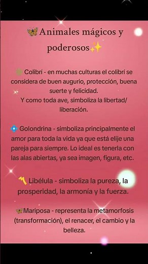 ❇️💠 Animales mágicos y poderosos〽️🦋
