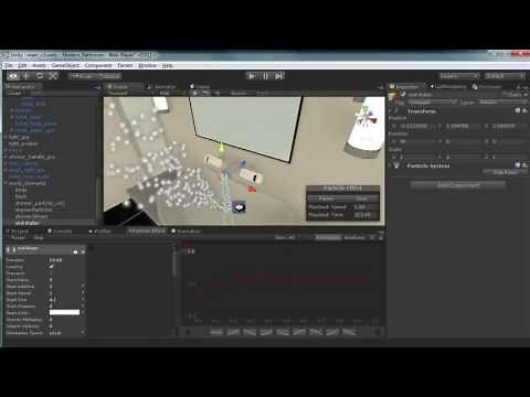 Unity 3D Sink System Part 2: Creating and Controlling Running Water with Shuriken Particle System