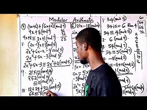 MODULAR ARITHMETIC